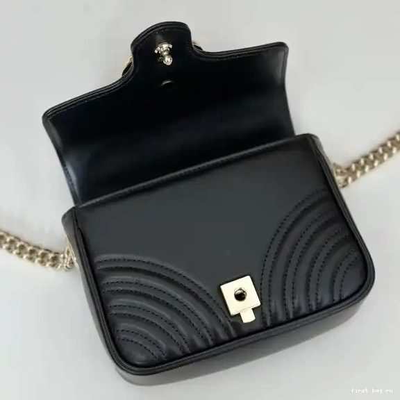 Firstbag ru Marmont top GUCCI mini handle bag-17*13*6CM GG 0707